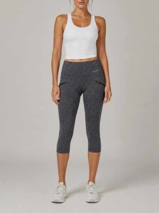 Eddie Bauer Pants - Eddie Bauer Cropped Gray Heather Leggings